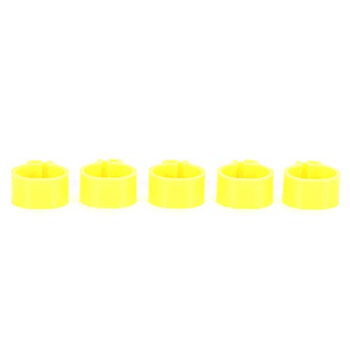 SUNGOOYUE 200 Stück 10 Mm Tauben ohne Wort Beinring Geflügel Fußclip Identifikationsring Vogelzubehör für Brieftauben oder die Meisten Erwachsenen Vögel (Yellow) von SUNGOOYUE