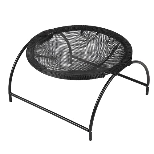 SUNGOOYUE Erhöhtes Hundebett, Stabiler Metallrahmen, Schützt vor Feuchtem, Katzenschlafbett, Betten und Möbel. Betten für Haustiere, Hunde (Black) von SUNGOOYUE