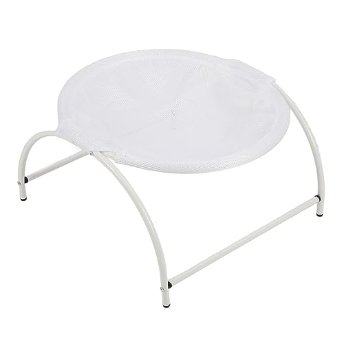 SUNGOOYUE Erhöhtes Hundebett, Stabiler Metallrahmen, Schützt vor Feuchtem, Katzenschlafbett, Betten und Möbel. Betten für Haustiere, Hunde (White) von SUNGOOYUE