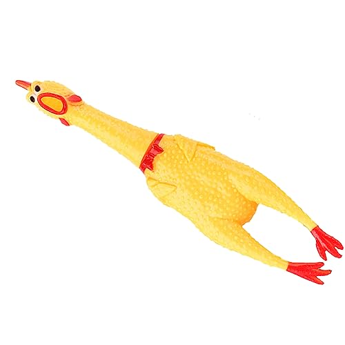 SUNGOOYUE Kautschuk -Quetschhähnchenspielzeug, Stressbekämpfung Lustiger Squeeze Chicken Toy für Erwachsene, 3 Größen (L) von SUNGOOYUE