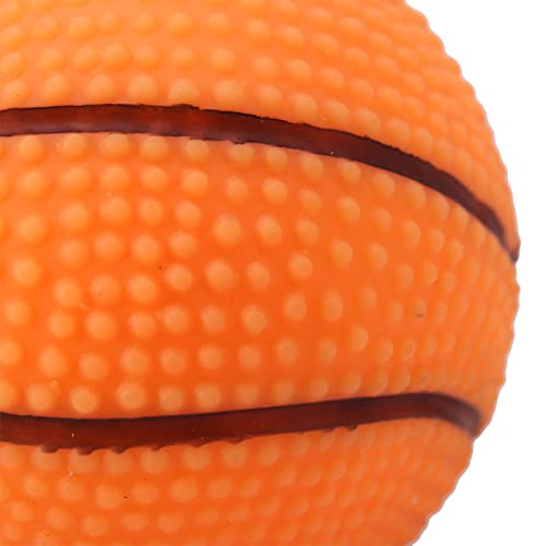 SUNGOOYUE Pet Training Playing Sound Ball Hund Quietschspielzeug für Welpen, Ungiftiges Gummi, Zufällige Farbe, 7 cm (Basketball) von SUNGOOYUE