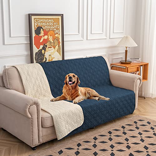 SUNNYTEX Wasserdichte Hundebett-Abdeckung für Couch, Sofa, Anti-Rutsch-Möbelwinkel, 13,416 cm, Blau von SUNNYTEX