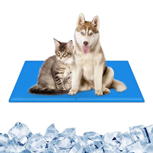 SUOXU Große Hunde-Kühlmatte, 50 x 60 cm, ungiftiges Gel, selbstkühlende Haustier-Kühlmatte, Gel-Kühlmatte für Hunde und Katzen im Innen- und Außenbereich und in Kisten im heißen Sommer (M) von SUOXU