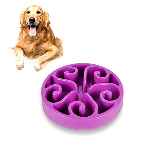 SUOXU Slow Feeder Hundenapf, Mittlere Hundefutternäpfe Labyrinth Interaktive Puzzlenäpfe, Slow Food, Blähstopp, Anti-Schlucken, Verlängern Sie die Essenszeit von SUOXU
