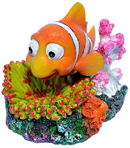 Supa Luftbetriebener Clownfisch Aquarium/Aquarium-Ornament, realistische Details, ca. 12,0 cm (L) x 9,0 cm (B) x 9,5 cm (H) von SUPA