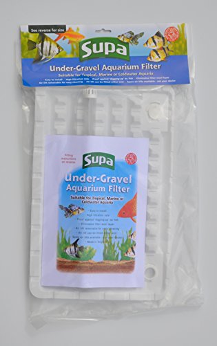 Supa Unterkies-Aquarium-Filter, 43 x 28 cm, geeignet für Tropische, Meeres- oder Kaltwasseraquarien, hergestellt in Großbritannien von SUPA