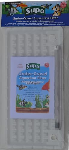 Supa Unterkies Aquarium Filter, 58 x 28 cm, geeignet für Tropische Meerwasseraquarien oder Kaltwasseraquarien, Weiß, 1 Stück von SUPA