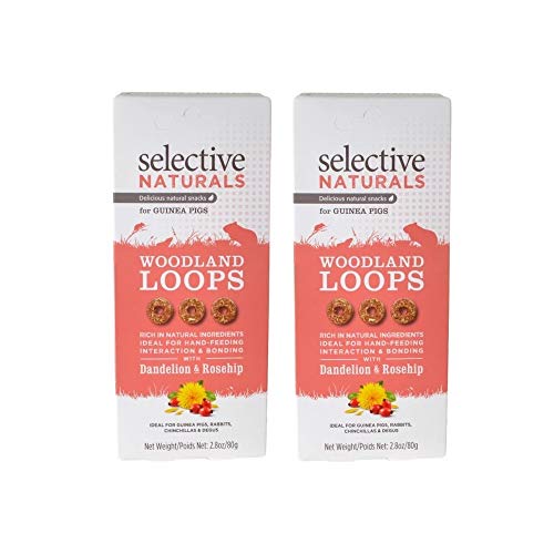 Selective Naturals Woodland Loops Dandelion & Rosehip Guinea Pig 2.8-Oz - 2 Pack von Supreme