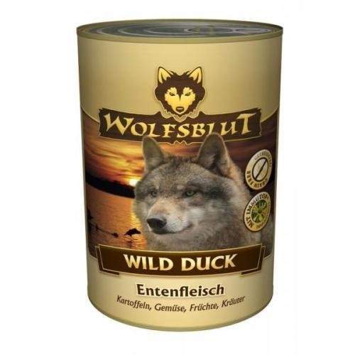 12 x Wolfsblut Dose Wild Duck 395 g, Nassfutter, Hundefutter von Wolfsblut