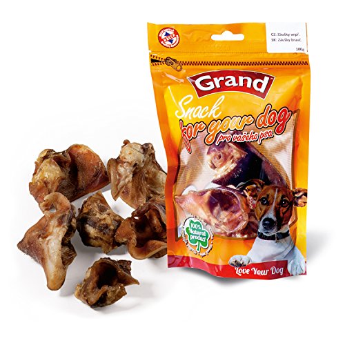 Grand SuperPremium Pig Back Ears Kauspielzeug für Hunde, 100 g von Grand SuperPremium