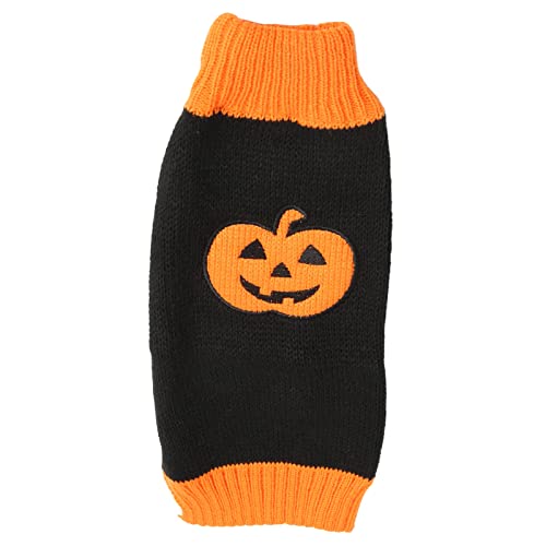 Haustier Halloween Kürbis Pullover Haustier Pullover Haustier Halloween Bekleidung Haustier Halloween Pullover Hund Halloween Pullover Haustier Kürbis Kleidung (M) von SUPYINI