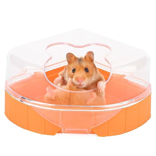 SUPYINI Bad Hamster Produkte 14×11×7 Hamster Kleines Haustier Badezimmer Großer Kunststoffraum Sauna Toilette Badewanne von SUPYINI