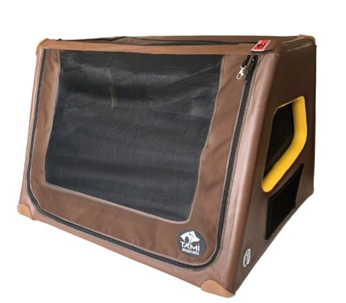 Tami - Hundetransportbox aufblasbar Tragebox Transportbox Hundebox Reisebox Autotransportbox Kofferraumbox Gitterbox Käfig Hund Box Dogbox inflatable inkl. Dog-Vital Bio-Hundekeks (XL) von SUPwave