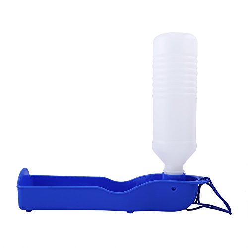 SUREH 250 Ml/500 Ml Tragbare Haustier-Wasserflaschen, Hunde-Wasserspender, Hunde-Reise-Wassernapf-Spender für Haustiere, Spaziergänge, Outdoor, Wandern, Reisen(250ml-Blau) von SUREH