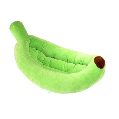 SUYGGCK Haustierzwinger Haustier Bananenbett Weich Warmes Hundezwinger Cat House Abnehmbar Und Waschbarer Haustier Zwinger-Green,XL von SUYGGCK