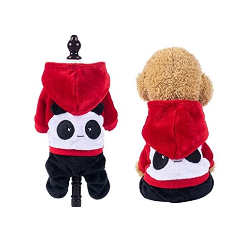 SUYGGCK Hundekleidung Haustierkleidung Weiche Warme Hunde Overall Kleidung Für Kleine Hunde Welpe Katzen Kleidung-Panda,Xs von SUYGGCK