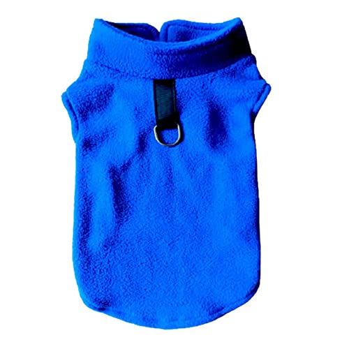 SUYGGCK Hundekleidung Weiche Hundebeläte Für Kleine Hunde Frühlings Sommerpuppen Katzen Weste Shih Tzu Chihuahua Kleidung Französische Bulldoggejacke Mops Mäntel-Dark Blue,L von SUYGGCK