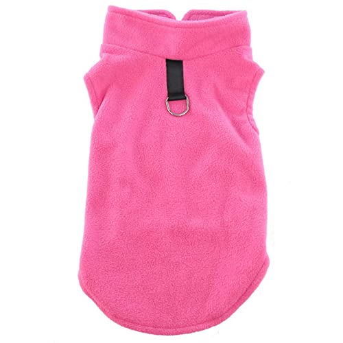 SUYGGCK Hundekleidung Weiche Hundebeläte Für Kleine Hunde Frühlings Sommerpuppen Katzen Weste Shih Tzu Chihuahua Kleidung Französische Bulldoggejacke Mops Mäntel-Rose Red,L von SUYGGCK