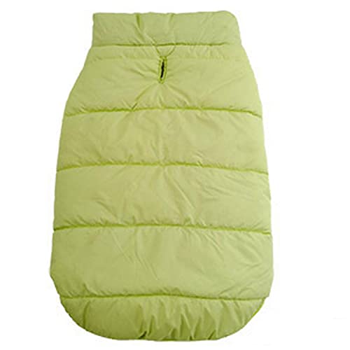 SUYGGCK Hundekleidung Winter Haustiermantel Kleidung Für Hunde Winterkleidung Warme Hundekleidung Für Kleine Hunde Big Hundemantel Winterkleidung-Green,L von SUYGGCK