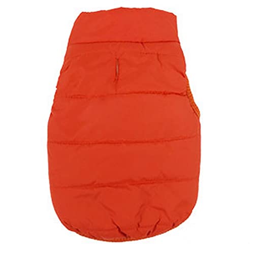 SUYGGCK Hundekleidung Winter Haustiermantel Kleidung Für Hunde Winterkleidung Warme Hundekleidung Für Kleine Hunde Big Hundemantel Winterkleidung-Orange,XXL von SUYGGCK