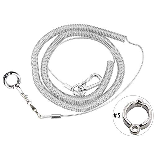 SUYIN 3M Flexible Vogelleine mit Beinring Ultraleichtes Papageien-Vogelgeschirr Anti-Biss-Outdoor-Flugtrainingsseil für Ara-Nymphensittich-4,5 mm_1 von SUYIN