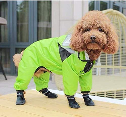 SUYIN Mode Haustier Hund Regenmantel Regenmantel Kleidung Welpe wasserdichte Windbreaker Jacke Für Kleine Mittlere Hunde Teddy Dropshipping HPC11-Grün_2XL von SUYIN