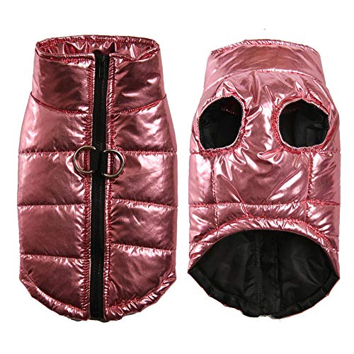 SUYIN wasserdichte Hundekleidung Skikleidung Winter Sweatshirt Warmer Pullover-Rosa_42x31 von SUYIN