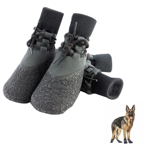 SUpoetry 4 Stück Hundeschuhe Pfotenschutz Kleine Hunde, Paw Guard Hundeschuhe, Breathable Hundesocken Outdoor, Geeignet Für Ihren Hund Zum Sicheren Und Freien Spielen von SUpoetry