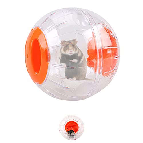 SUpoetry Hamsterkugel, Hamster Run Ball, Hamsterball, Hamster-Übungsball, Hamster Laufball, Hamster-Spielzeug, Geeignet für Hamster-Kleintiere (4,7 Zoll, Orange) von SUpoetry