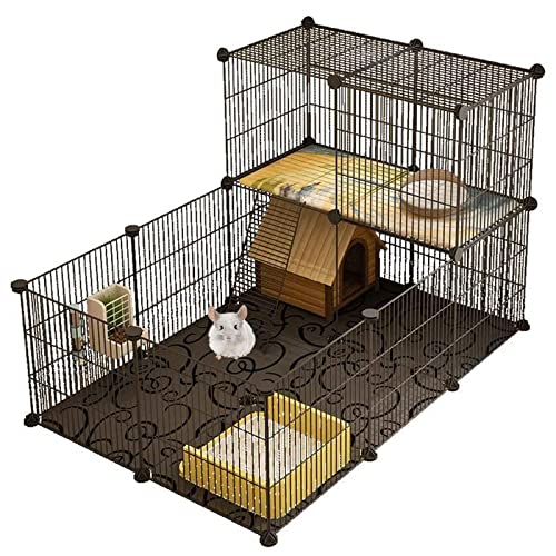 Käfigständer für Meerschweinchen, Haustierkäfige für kleine Katzen, Haustier-Laufstall, erhältlich für: Kaninchenkäfig/Rennmauskäfig/Hahnkäfig/Frettchenkäfig/Degukäfig (Größe: 70 x 105 x 70 cm) ( von SUuim