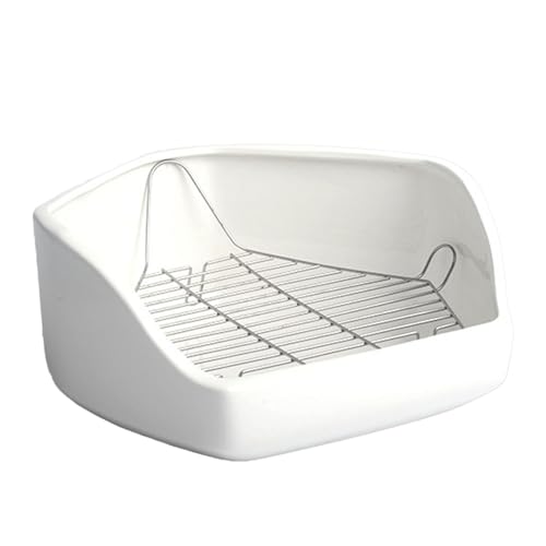 SVCEQZE Katzentoilette für Käfig | Käfig Katzentoilette für Kleintiere - Indoor Small Pet Litter Pan Removable Wire Toilet Animal Potty Trainer for Bunny, Chinchilla von SVCEQZE