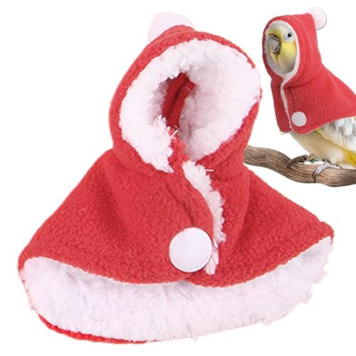 SVCEQZE Vogel-Weihnachtskleidung – Winter-warmes Haustier-Vogel-Outfit, Kleidung, Kostüm, Haustier-Vogelzubehör, Haustier-Cosplay-Bekleidung für Papageien, Nymphensittiche, Sittiche, Sittiche oder von SVCEQZE