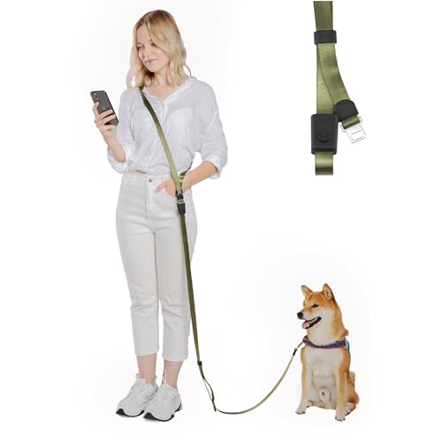 SVD.PET 3-in-1-Hundeleine, vielseitige Crossbody-Hundeleine mit leicht zu öffnender Schnalle, einfach an Ihren Körper und Handgelenk anzupassen, zum Spazierengehen, Joggen und Laufen mit Ihrem Hund von SVD.PET