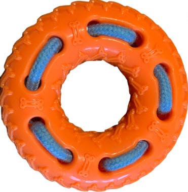 SW PRODUCTS Hundespielzeug zum Apportieren, schwimmt auf Wasser, lustiges interaktives Trainingsspielzeug für Welpen, kleine und mittelgroße Hunde, TPR-Gummi, 12,7 cm von SW PRODUCTS