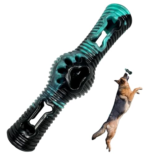 SW PRODUCTS Toss & Fetch Hundespielzeug, 25,4 cm, TPR-Gummi, ideal für mittelgroße und große Hunde, zum Befüllen mit Erdnussbutter oder Hundeleckerlis, schwimmt auf Wasser von SW PRODUCTS