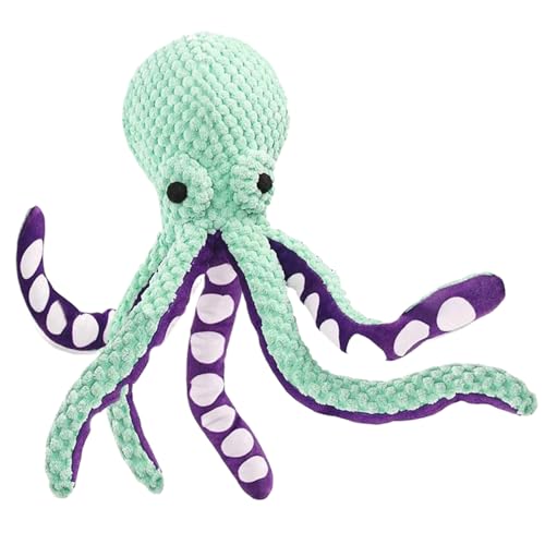 Oktopus Hundetays Wartschaften 12,6x3.4 niedliche interaktive, quietschige Hundespielzeug weiche unzerstörbare Hund Spielzeug tragbare Hund Kauenspielzeug für kleine, große Hunde Tintenfische Hundes von SWEETBIUTI