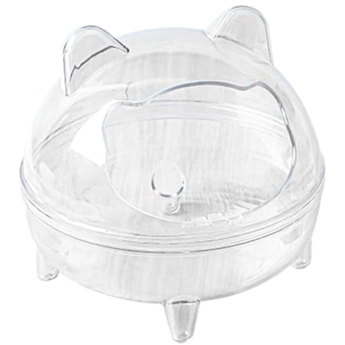 SWEETBIUTI Hamster Sandbad Hamster Badbehälter, Plastik Hamster Bad Sandkasten klarer Toilettenduschbaum für Hamster Käfigzubehör Kleiner Lebensraum Dekor von SWEETBIUTI