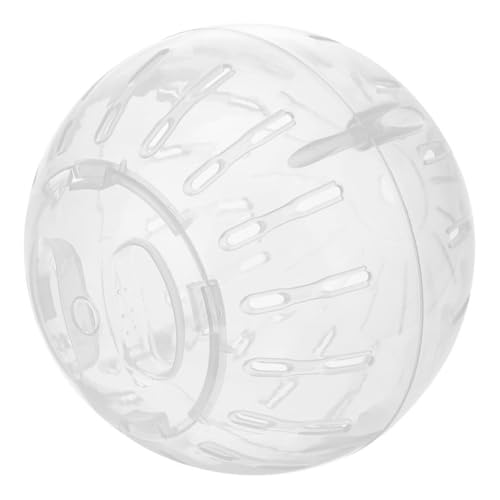 SWEETBIUTI Hamster -Übungsball, transparenter weißer Hamsterball, 4x4 Zoll Kleiner Hamsterkugel, belüfteter Plastikhamsterkugel, abnehmbares waschbares Hamsterspielzeug von SWEETBIUTI