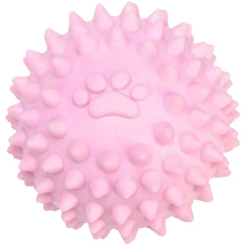 SWEETBIUTI Spiky Dog Ball, 2,4 Zoll quietschende Bälle für Welpen, interaktive Hunde Spielzeugkugeln, unzerstörbare Gummi -Hund -Kauspielzeug für Kinderreinigungstraining -Versorgung von SWEETBIUTI