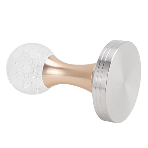 Kaffeepulverpresse Hammer Edelstahlbasis Anti-Rost-Kaffee-Tampon in Lebensmittelqualität für die Küche zu Hause (Goldene Säule 58mm) von SWOQ