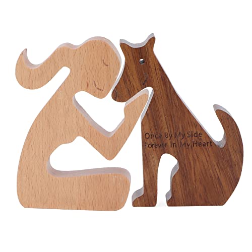 SWZA Hunde-Gedenkgeschenke für Frauen, Holzskulptur, Beileidsgeschenk für den Verlust eines Hundes, Geschenke zum Tod eines Hundes, für Hundeväter und -mütter, die EIN Haustier von SWZA