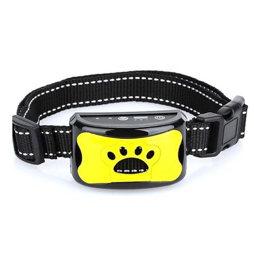 Barkey™ - Tierfreundliches Anti-Bell Halsband Puppery (Gelb) von SWZEC