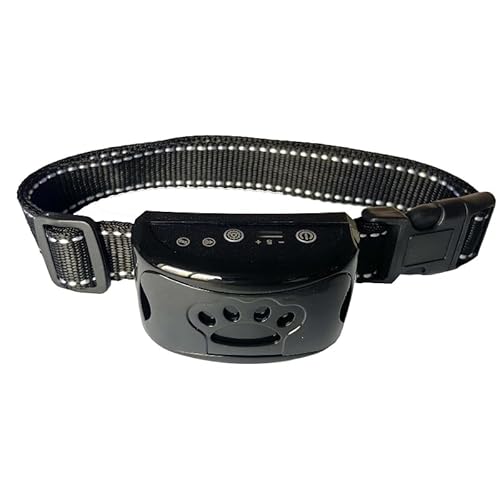 Barkey™ - Tierfreundliches Anti-Bell Halsband Puppery (Schwarz) von SWZEC