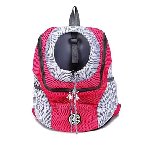 SWZEC Dein Lieblingstier Hunde-Tragerucksack für kleine & mittelgroße Hunde bis max. 11 kg größenverstellbar (M - Mittel,Pink) von SWZEC