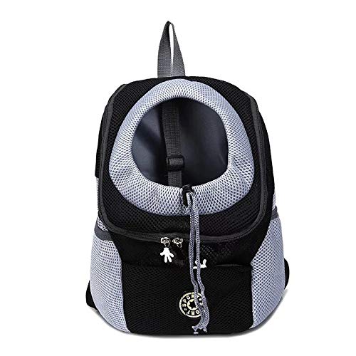 Designer Hunderucksack ，Haustier Rucksack Hund Tragetasche Für Kleine Mittelgroße Hunde Und Katzen (Schwarz,0-5kg (30x34x16cm)) von SWZEC