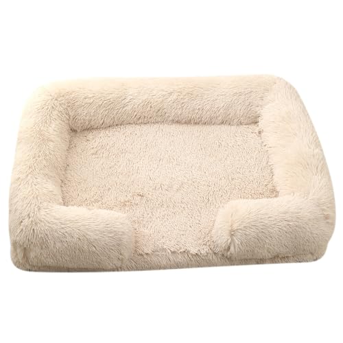 Dr Pfoten HundeTraum™ - Das orthopädische Bett für erholsamen Schlaf (XL110X70CM,Beige) von SWZEC