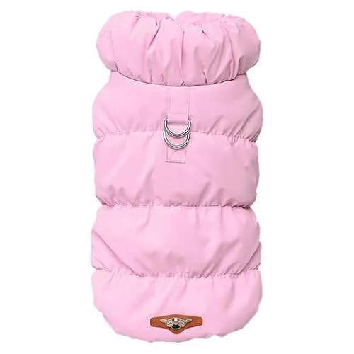 HS.Supply Hundejacke Gefütterte Hundejacke Mit Leinenhaken (S,Pink) von SWZEC