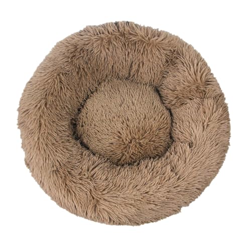 Haustierstolz - Kuschelweiches Hundebett Wolke 7 – Unser Original | Anti Stress Donut Hundekorb | Kuschelbett für Hunde (3XL-100CM,Braun) von SWZEC