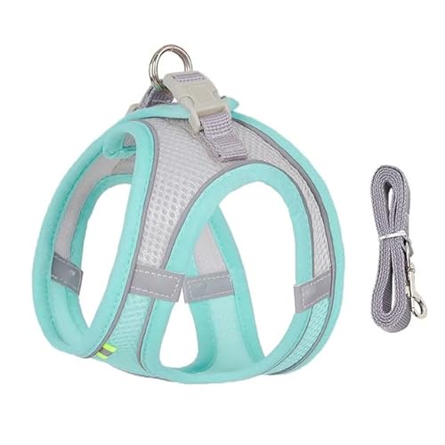 Hundeliebling™ Anti Zug Welpengeschirr (L(7.0-11 KG),Cyan) von SWZEC