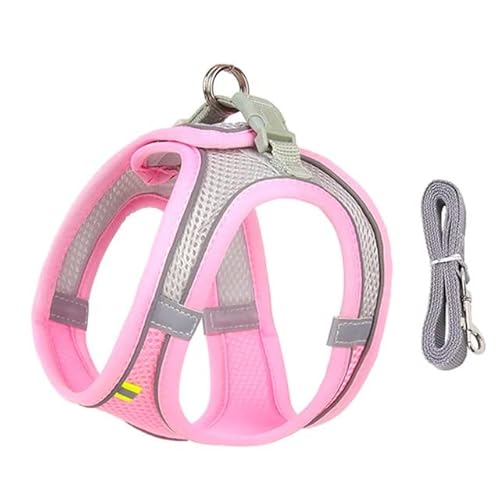 Hundeliebling™ Anti Zug Welpengeschirr (L(7.0-11 KG),Pink) von SWZEC